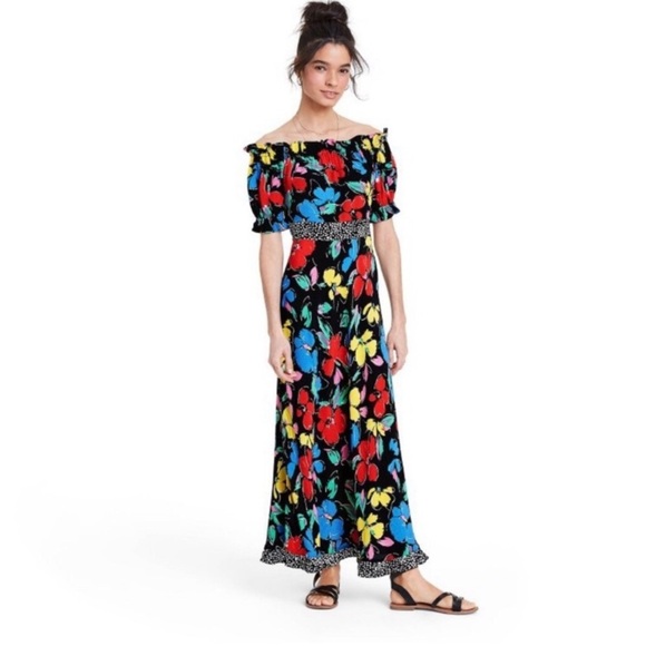 RIXO Floral Off Shoulder Dress - Picture 10 of 16